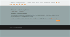 Desktop Screenshot of e-motion-factory.tv